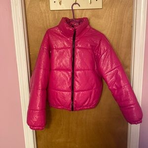 Pink Forever 21 Puffer Jacket